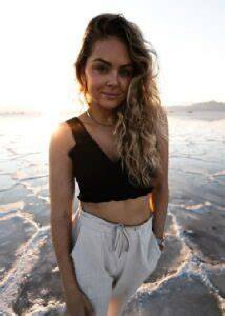 Susie Evans as seen while posing for a picture at the Bonneville Salt Flats in Utah in August 2022