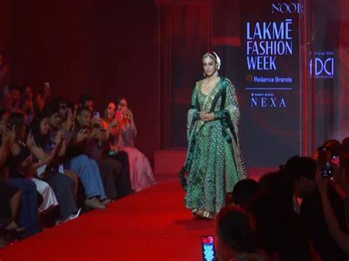 Tabu at Lakmee Fashion week in February 2017