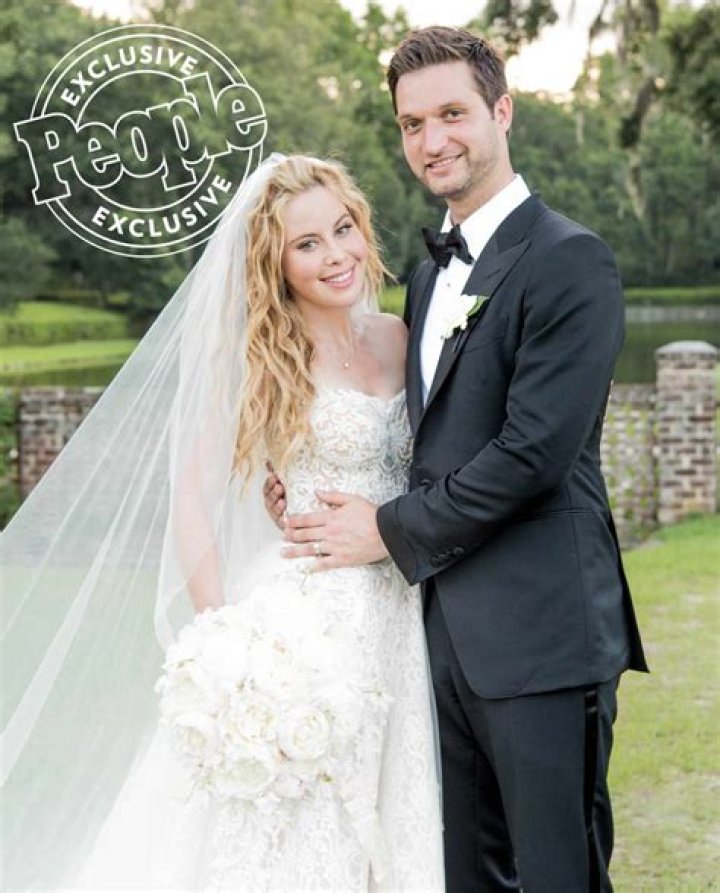 Tara Lipinski and Todd Kapostasy, as seen in April 2021