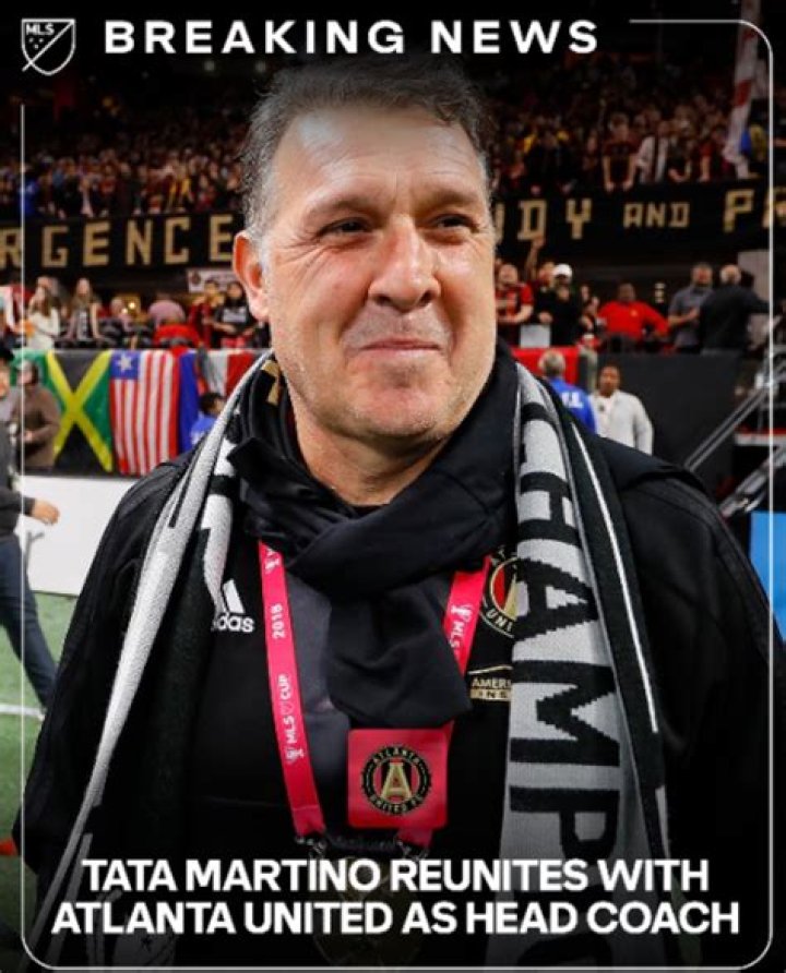 Tata Martino pictured as Atlanta United head coach in 2017