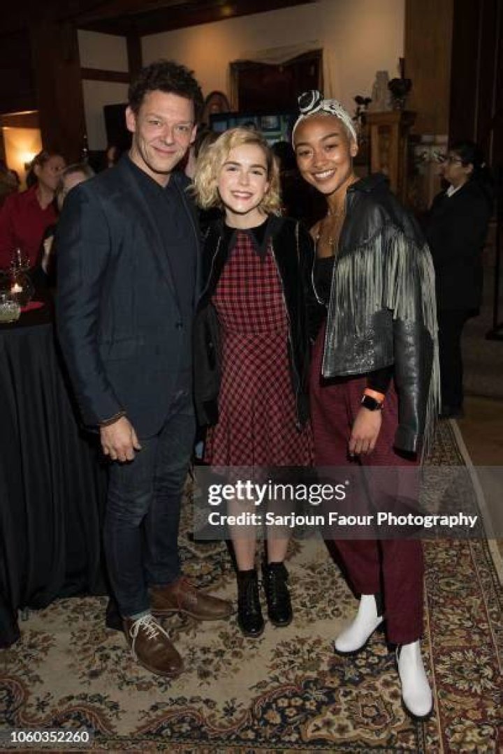 Tati Gabrielle with Richard Coyle in November 2018