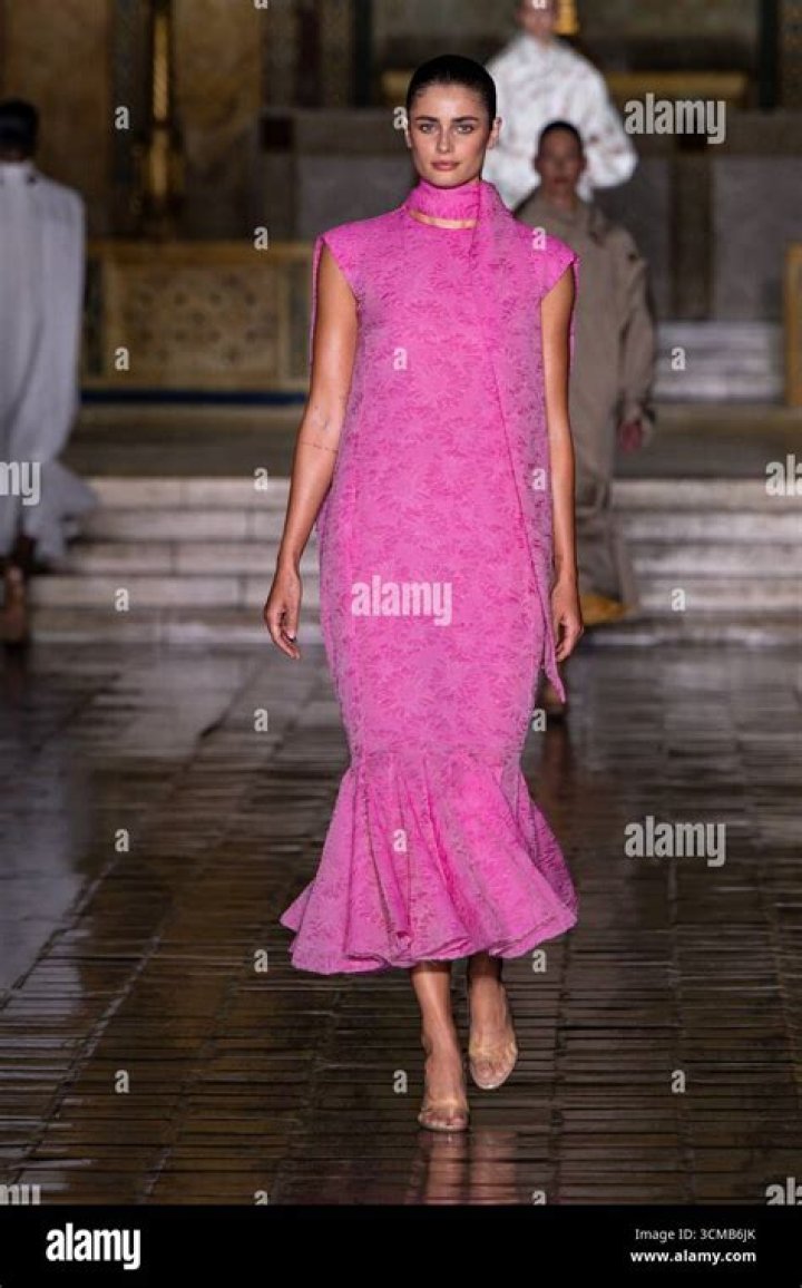 Taylor Hill during a catwalk.