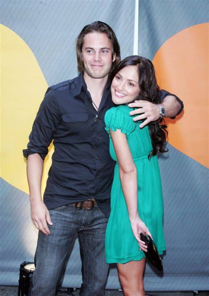 Taylor Kitsch and girlfriend Minka Kelly at the NBC Upfronts event in May 2007