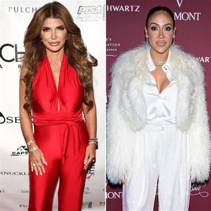 Teresa Giudice with sister-in-law Melissa Gorga posing for US Weekly