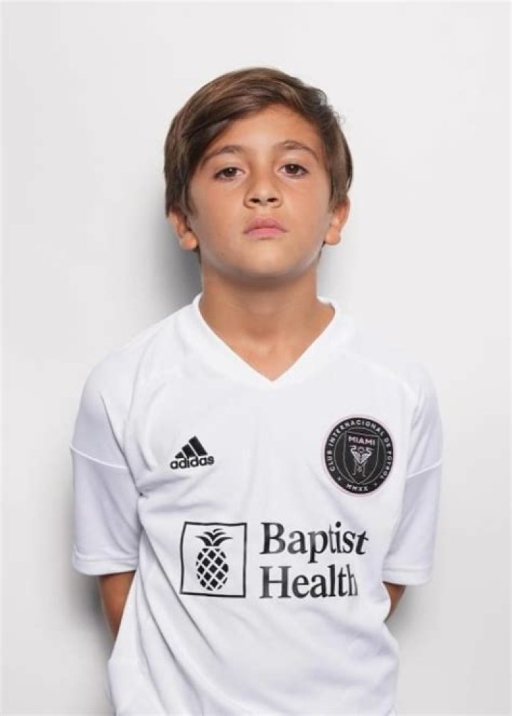 Thiago Messi as seen while posing for the camera