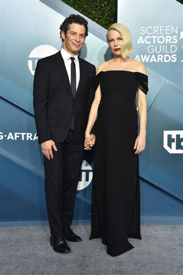 Thomas Kail and Michelle Williams, as seen in June 2020