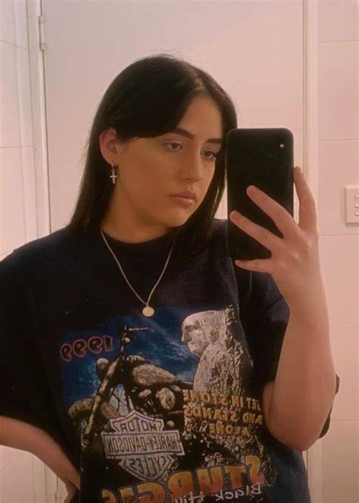 Tia Gostelow in a selfie in April 2020