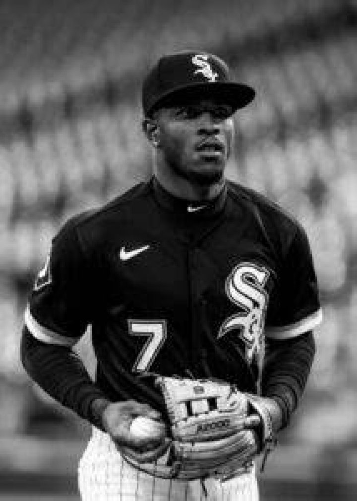 Tim Anderson as seen with the Chicago White Sox as he runs down the first base line during a game against the Baltimore Orioles in 2017