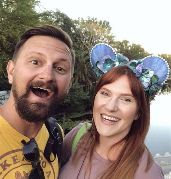 Tim Tracker with his wife as seen in April 2019