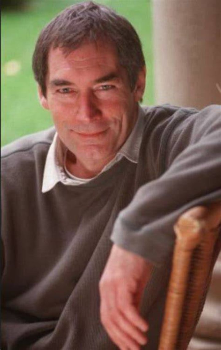 Timothy Dalton during an interview as seen in May 2016