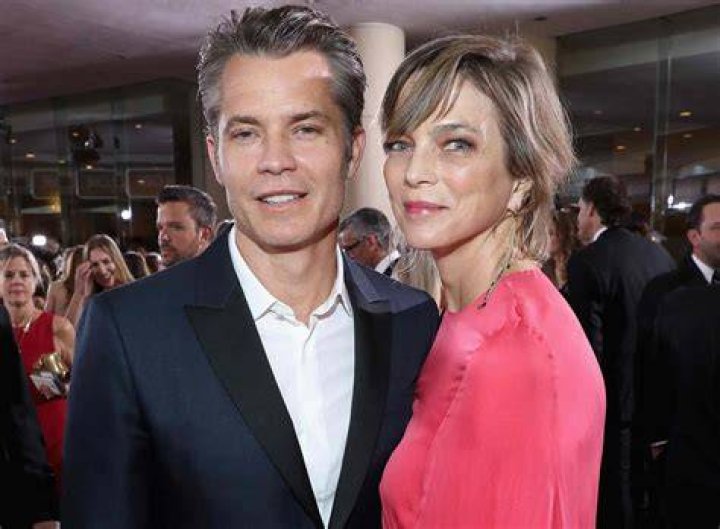 Timothy Olyphant with his wife