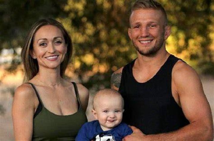 TJ Dillashaw with his family at STK in August 2018