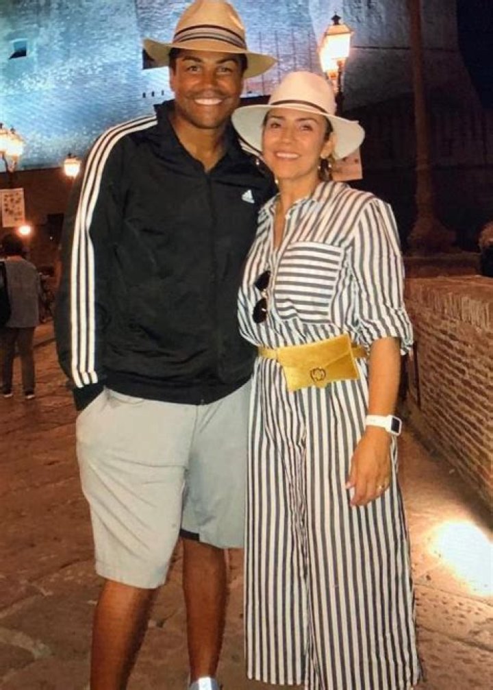 TJ Jackson as seen posing with his wife Frances in an Instagram picture from June 2023