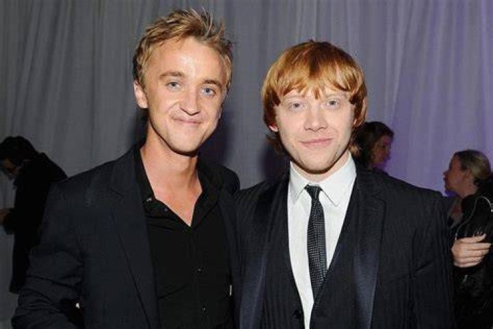 Tom Felton and Rupert Grint.