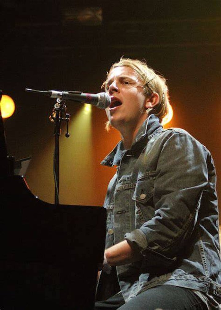 Tom Odell performing during the Splendour Festival 2014 at Wollaton Hall Park in Nottingham, UK