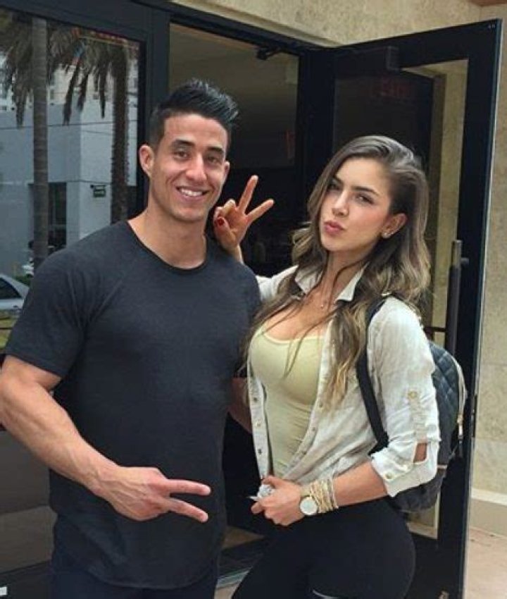 Tomas Echavarria and Anllela Sagra as seen in May 2018