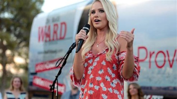 Tomi Lahren at a campaign rally at the Pioneer Living History Museum in Phoenix in August 2018