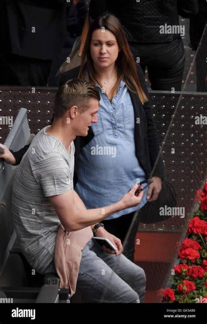 Toni Kroos and Jessica Farber after the 2014 FIFA World Cup Final match between Germany and Argentina on July 13, 2014 in Rio de Janeiro, Brazil