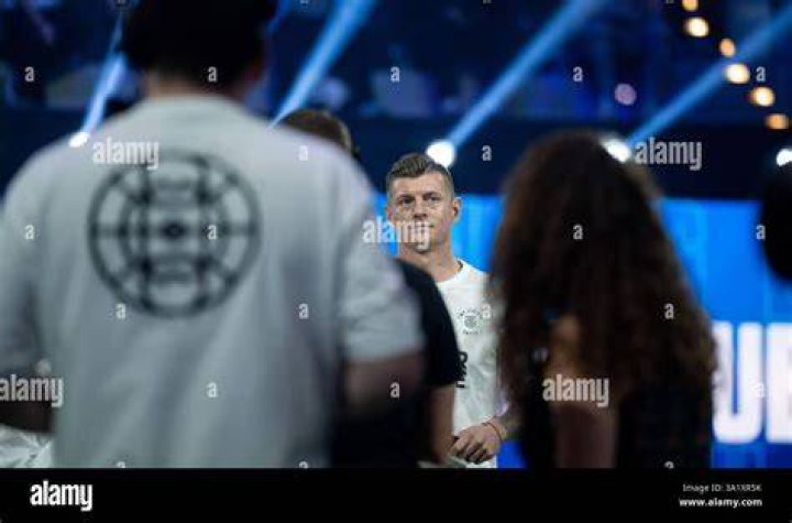 Toni Kroos before the start of the friendly match between Germany and England on March 26, 2016 in Berlin, Germany