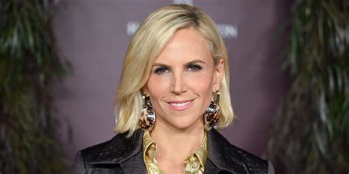 Tory Burch as seen while posing for a picture alongside Mikael Jansson (Right) and Benjamin Bruno at Casa del Brodo dal Dottore