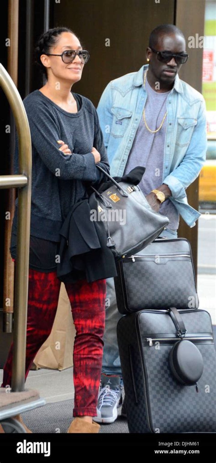 Tracee Ellis Ross and Bu Thiam outside SoHo Trump Hotel in June 2012
