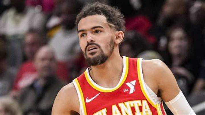 Trae Young as seen in a picture with his son that was taken in June 2023