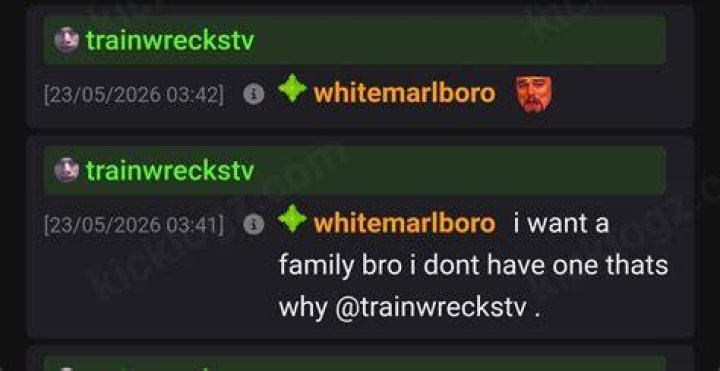Trainwreckstv as seen in a selfie that was taken in November 2020