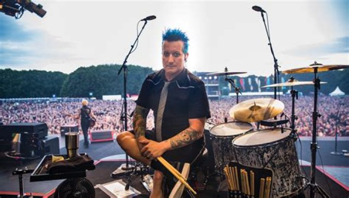 Tré Cool, Green Day drummer, during the Rock im Park Festival 2013