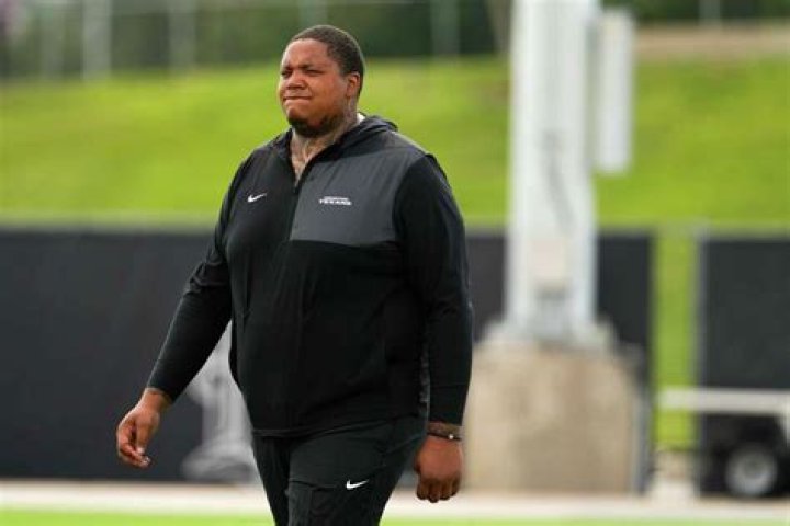 Trent Brown as seen in a picture taken in March 2020