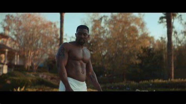 Trevante Rhodes shirtless during a Calvin Klein 2017 photoshoot