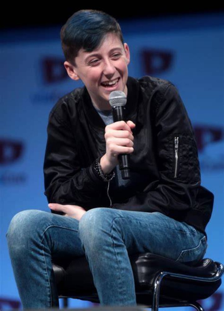 Trevor Moran speaking at the 2014 VidCon