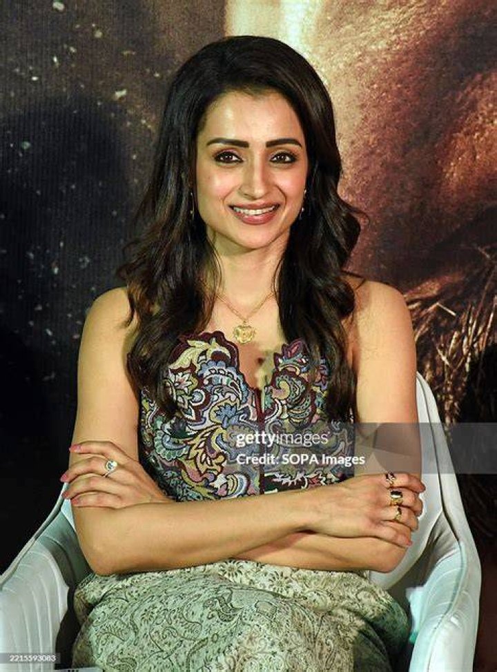 Trisha Krishnan as seen in a selfie taken in October 2018