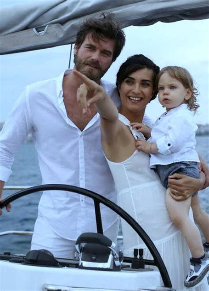 Tuba Buyukustun with her family in June 2018