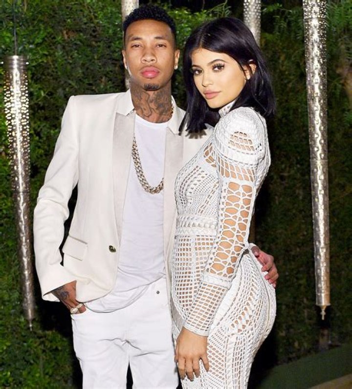 Tyga and Kylie Jenner on August 7, 2015 in Los Angeles, California