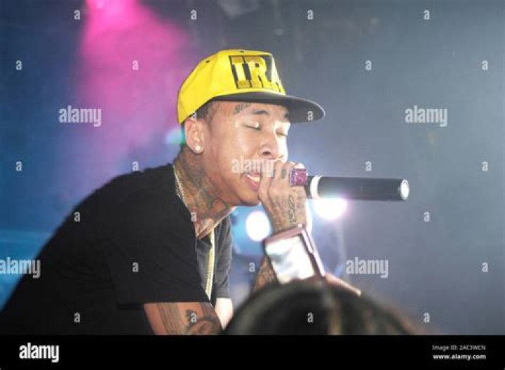 Tyga performing in Hollywood, California at Siren Studios on May 9, 2015