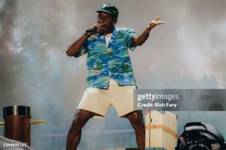 Tyler, The Creator performing onstage