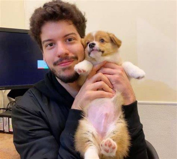Typical Gamer with his dog as seen in March 2019