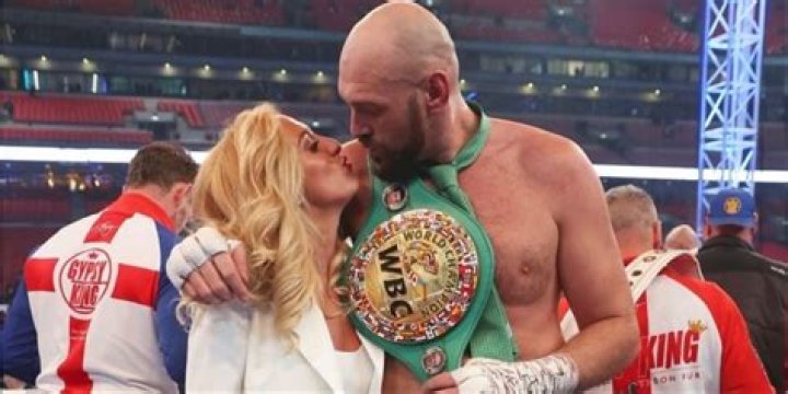 Tyson Fury and Paris Mullroy, as seen in August 2020