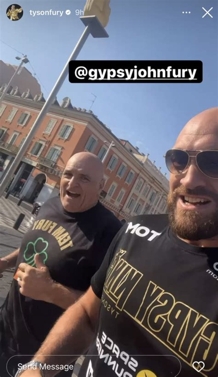 Tyson Fury in an Instagram selfie from November 2020