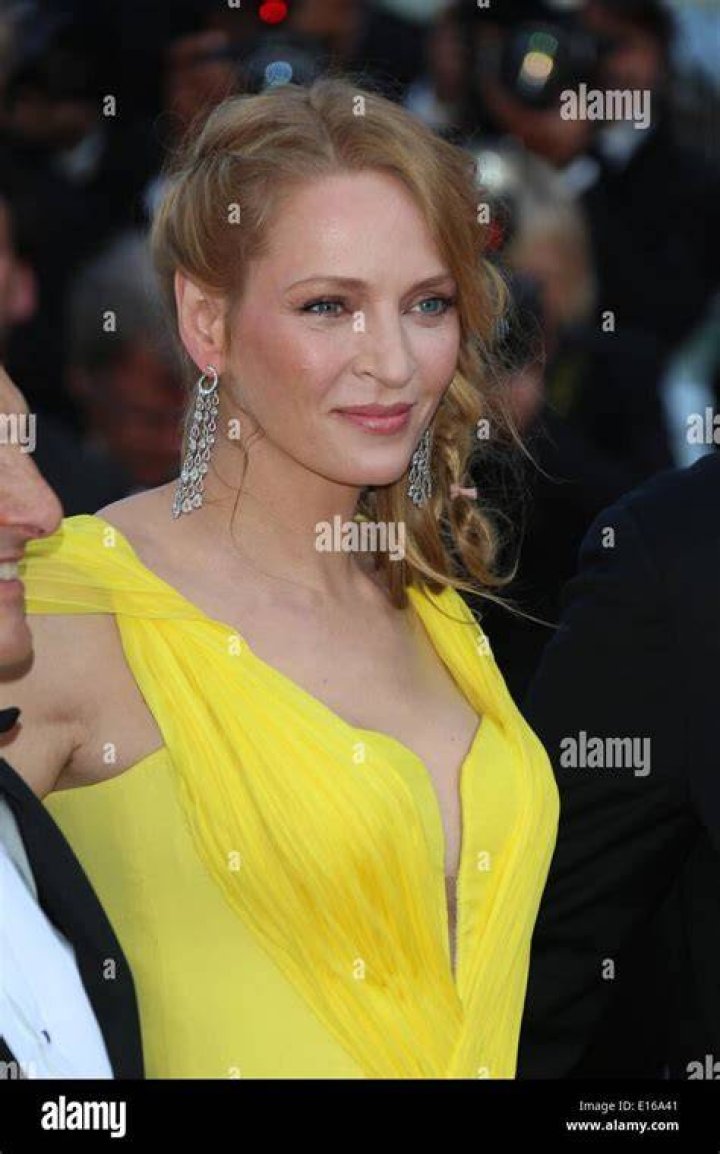 Uma Thurman during 67th Cannes Film Festival.