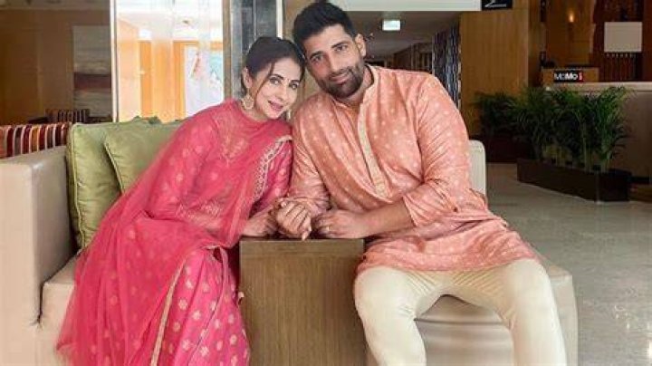 Urmila Matondkar and Mohsin Akhtar Mir, as seen in May 2020