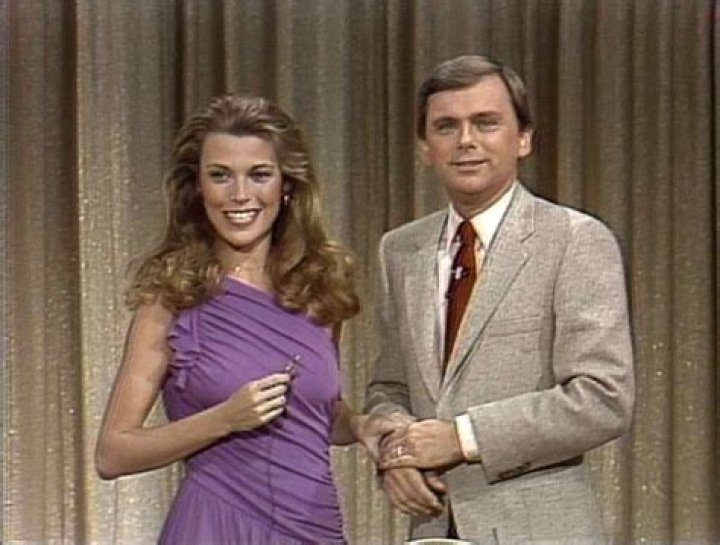 Vanna White with Pat Sajak at Sony Entertainment Studios in Los Angeles in February 2006