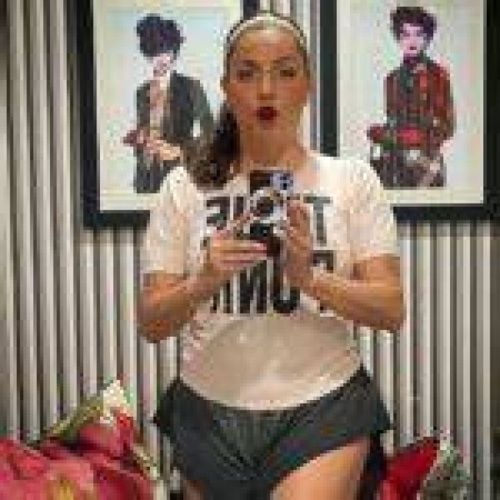 Veronica Falc&oacute;n as seen while taking a mirror selfie in June 2021