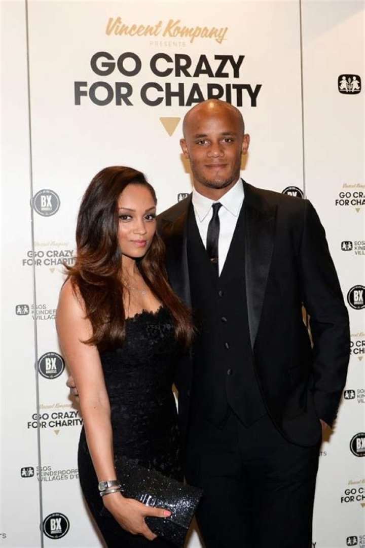 Vincent Kompany and his wife Carla