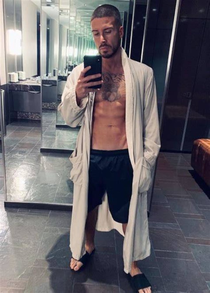 Vinny Guadagnino as seen while posing for a picture in Tribeca in New York City, New York in February 2020
