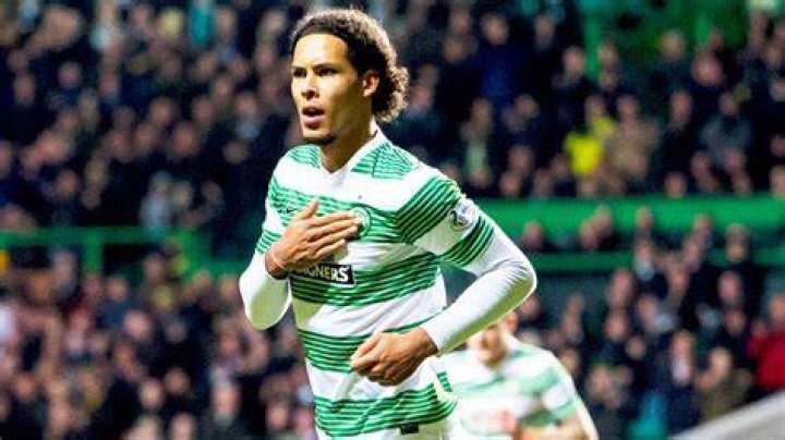 Virgil van Dijk for Celtic F.C. in a match against Ross County in 2015