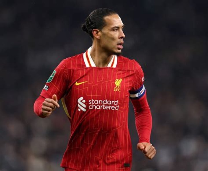 Virgil van Dijk in a match between Austria and Netherlands in 2016