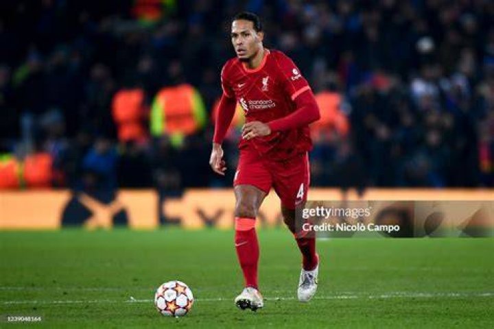 Virgil van Dijk in action on the football ground in May 2018