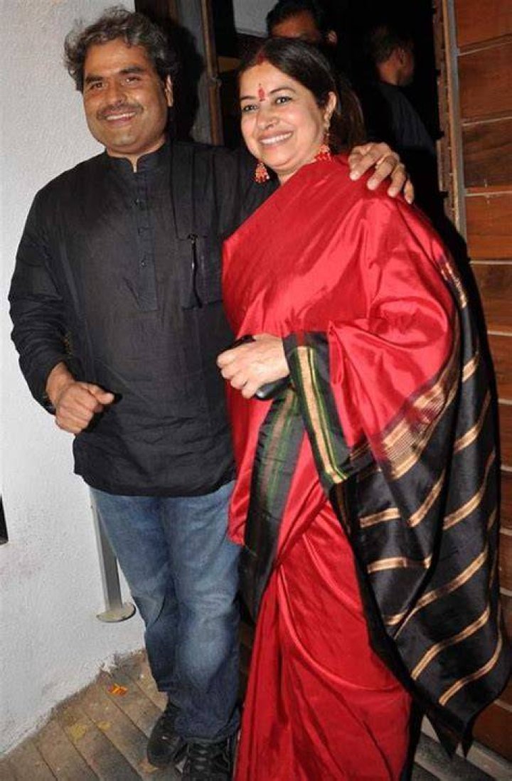 Vishal Bhardwaj and Rekha Bhardwaj as seen in April 2012