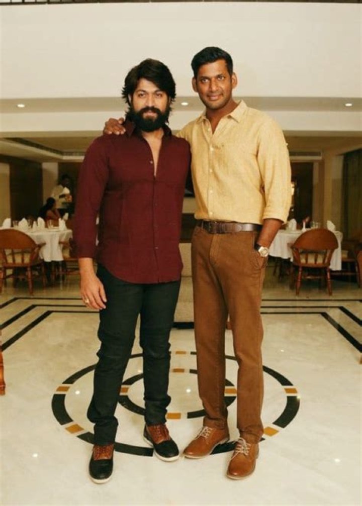 Vishal Krishna Reddy (Right) with his father as seen in June 2019